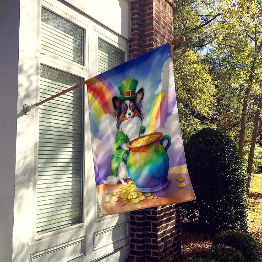 Papillon St Patricks Day House Flag Image 2