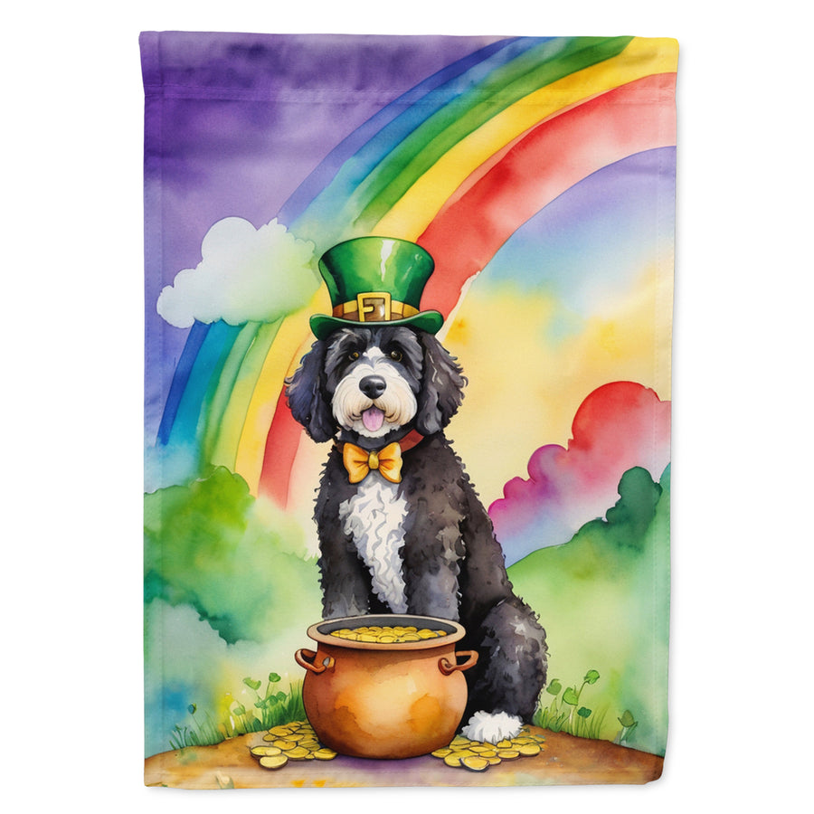 Portuguese Water Dog St Patricks Day House Flag Image 1