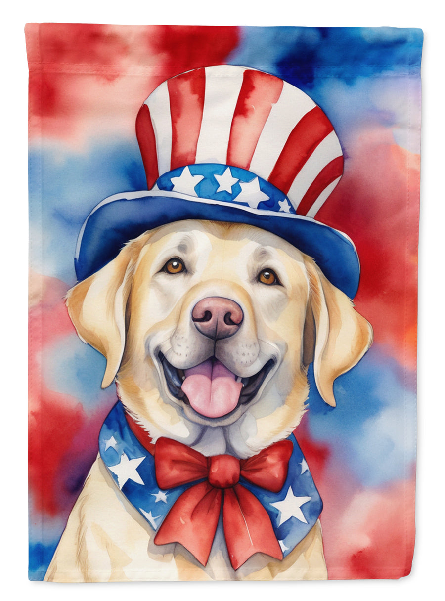 Labrador Retriever Patriotic American Garden Flag Image 1