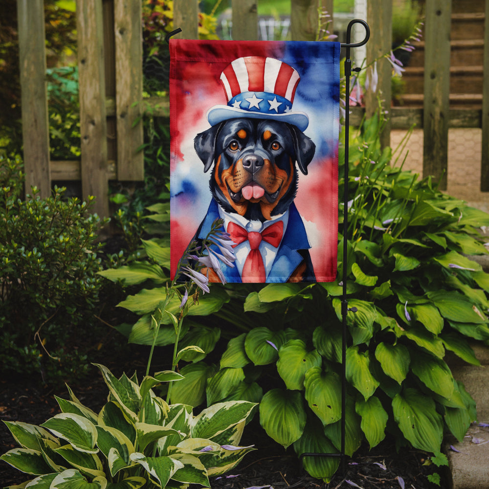Rottweiler Patriotic American Garden Flag Image 2