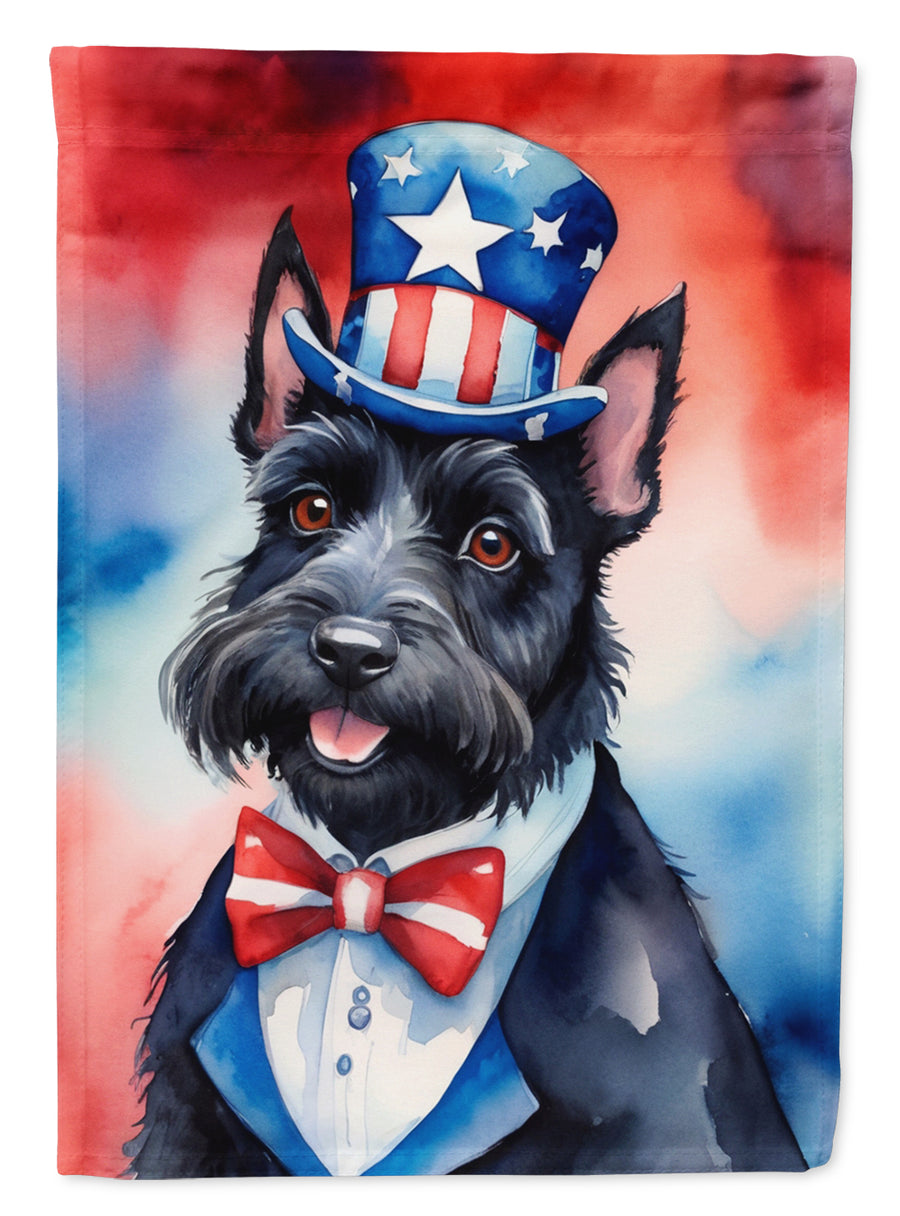 Scottish Terrier Patriotic American Garden Flag Image 1