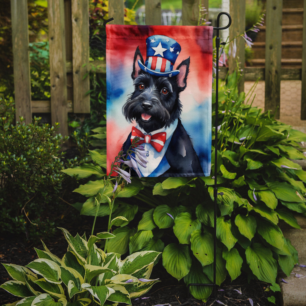 Scottish Terrier Patriotic American Garden Flag Image 2
