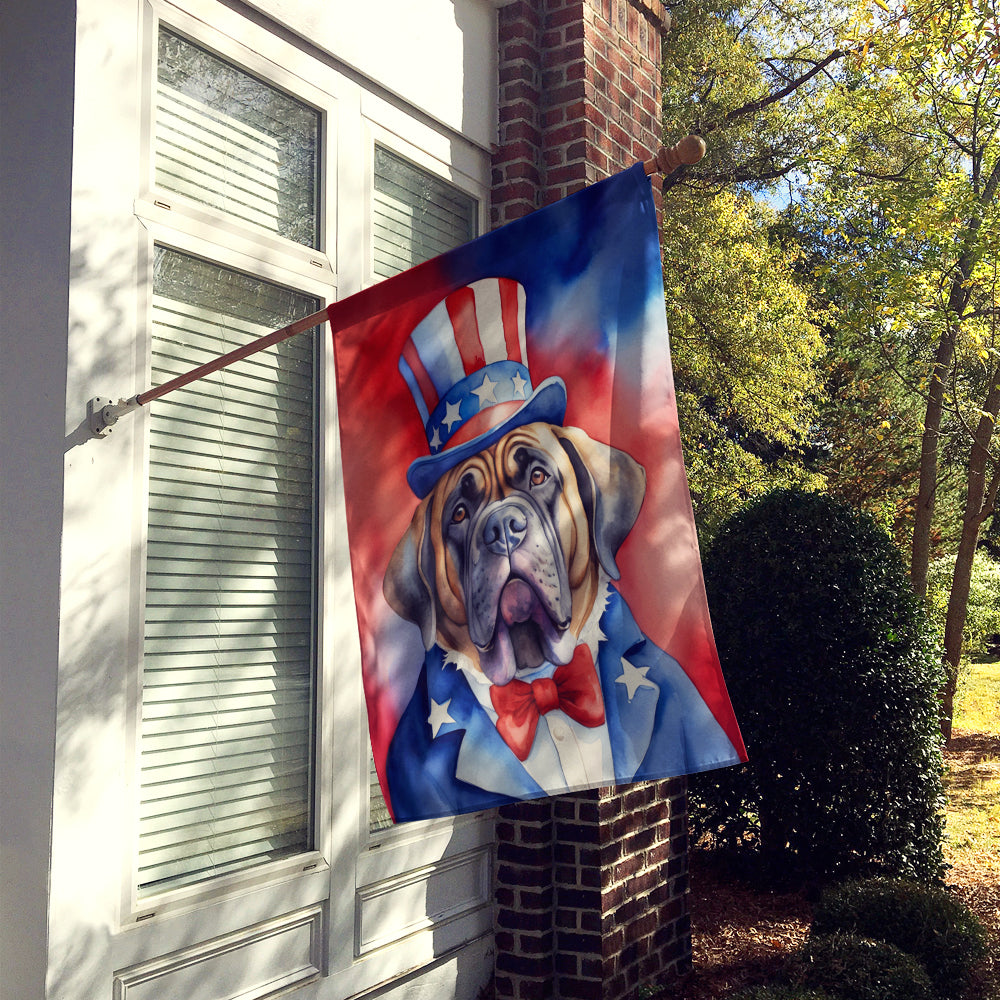 Mastiff Patriotic American House Flag Image 2