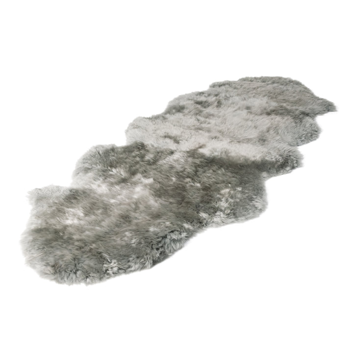 Milan Sheepskin Silver Rug 1-Piece Faux Cowhide Luxury Acrylic Plush Image 5