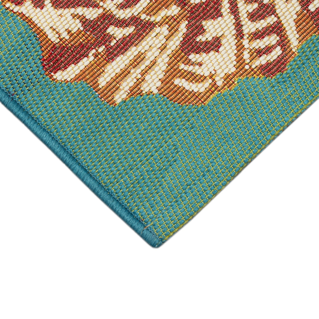 Liora Manne Marina Starfish Song Indoor Outdoor Area Rug Aqua Image 10