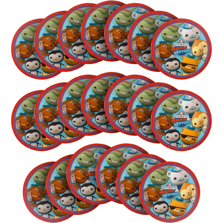 Octonauts 9" Paper Plates 20ct Party Supplies Kids TV Show Characters Mighty Mojo Image 1