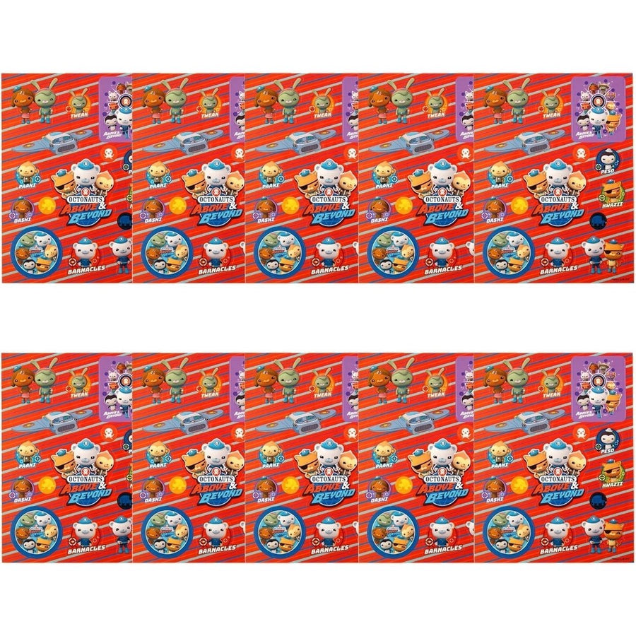 Mighty Mojo Octonauts Sticker Sheets 10ct Ocean Theme Party Bag Fillers Image 1