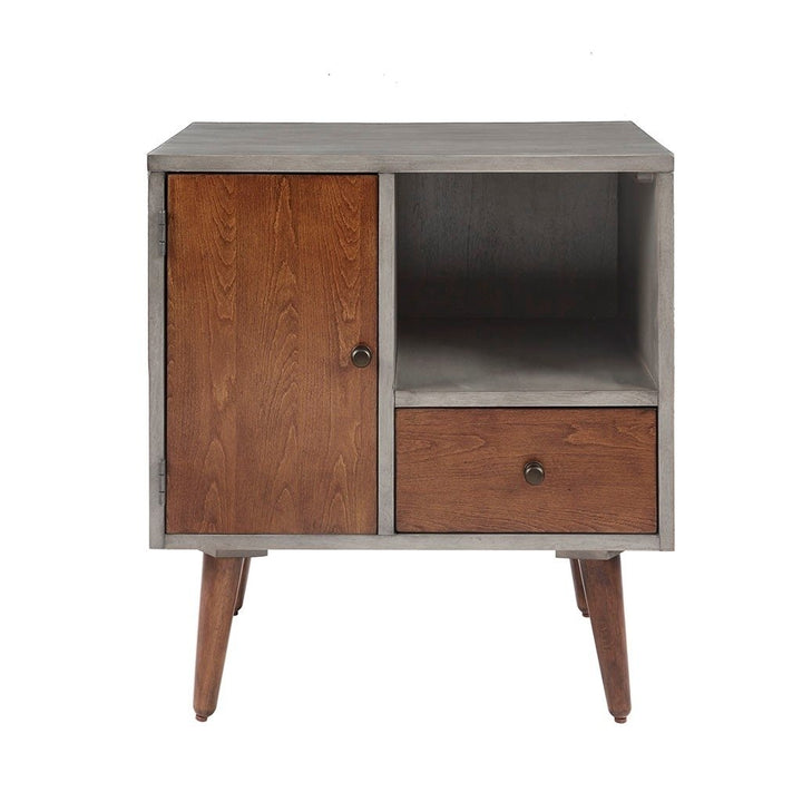 Gracie Mills Rene Mid-Century Storage Nightstand - GRACE-10132 Image 1