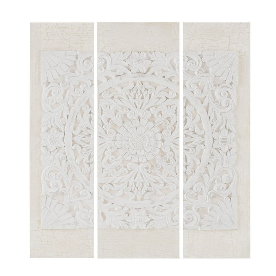 Gracie Mills Russo Triptych 3-Piece Dimensional Resin Canvas Wall Art Set - GRACE-10946 Image 1