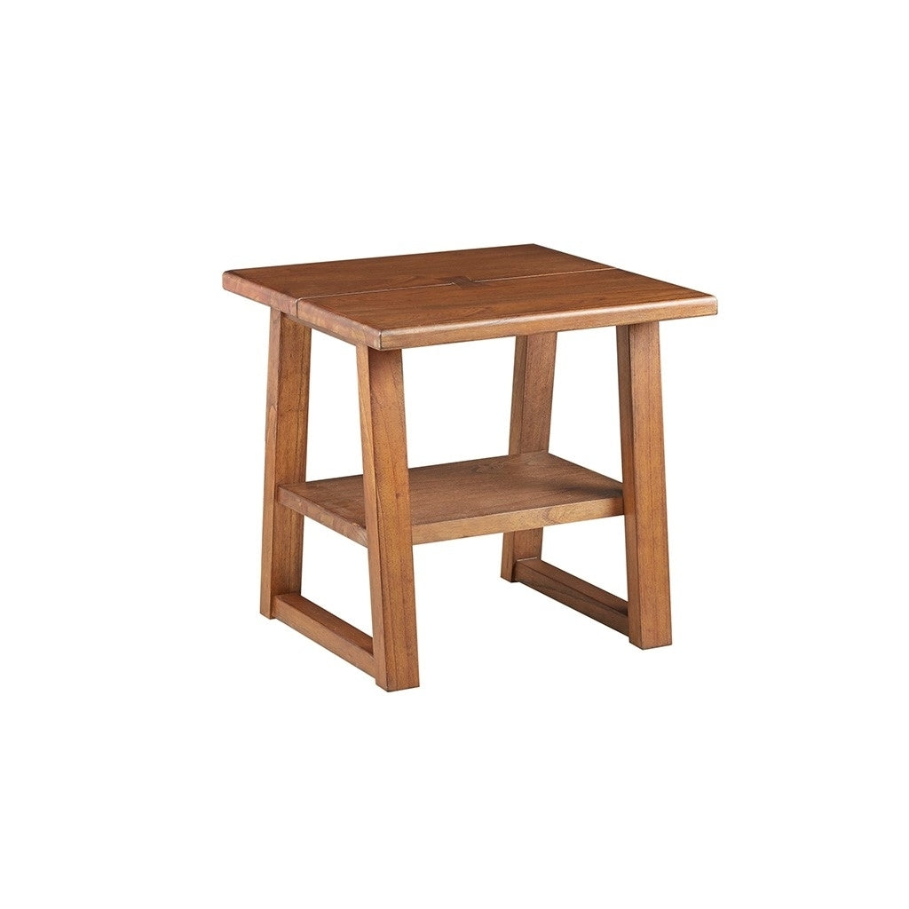 Gracie Mills Anika Solid Square Chestnut Side Table - GRACE-11049 Image 2