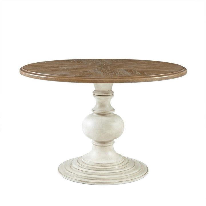 Gracie Mills Devin Classic Charm 46 Inch Round Pedestal Dining Table GRACE-11791 Image 1