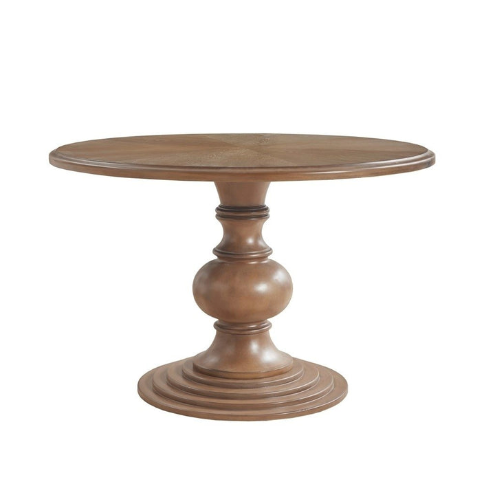 Gracie Mills Devin Classic Charm 46 Inch Round Pedestal Dining Table GRACE-11791 Image 3