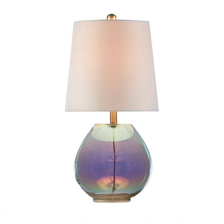 Gracie Mills Arturo Radiant Luminescence: Iridescent Glass Table Lamp - GRACE-11516 Image 3