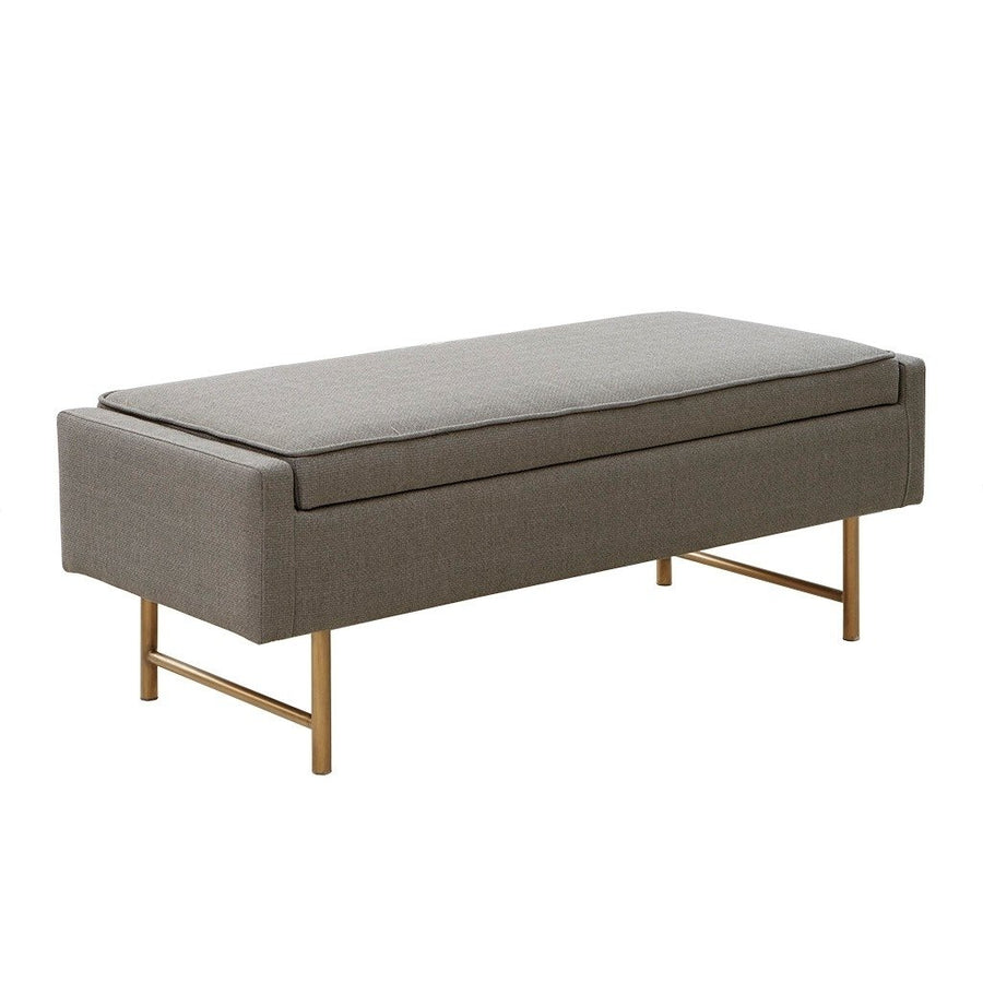 Gracie Mills Harvey Upholstered Accent Bench with Metal legs - GRACE-12127 Image 1