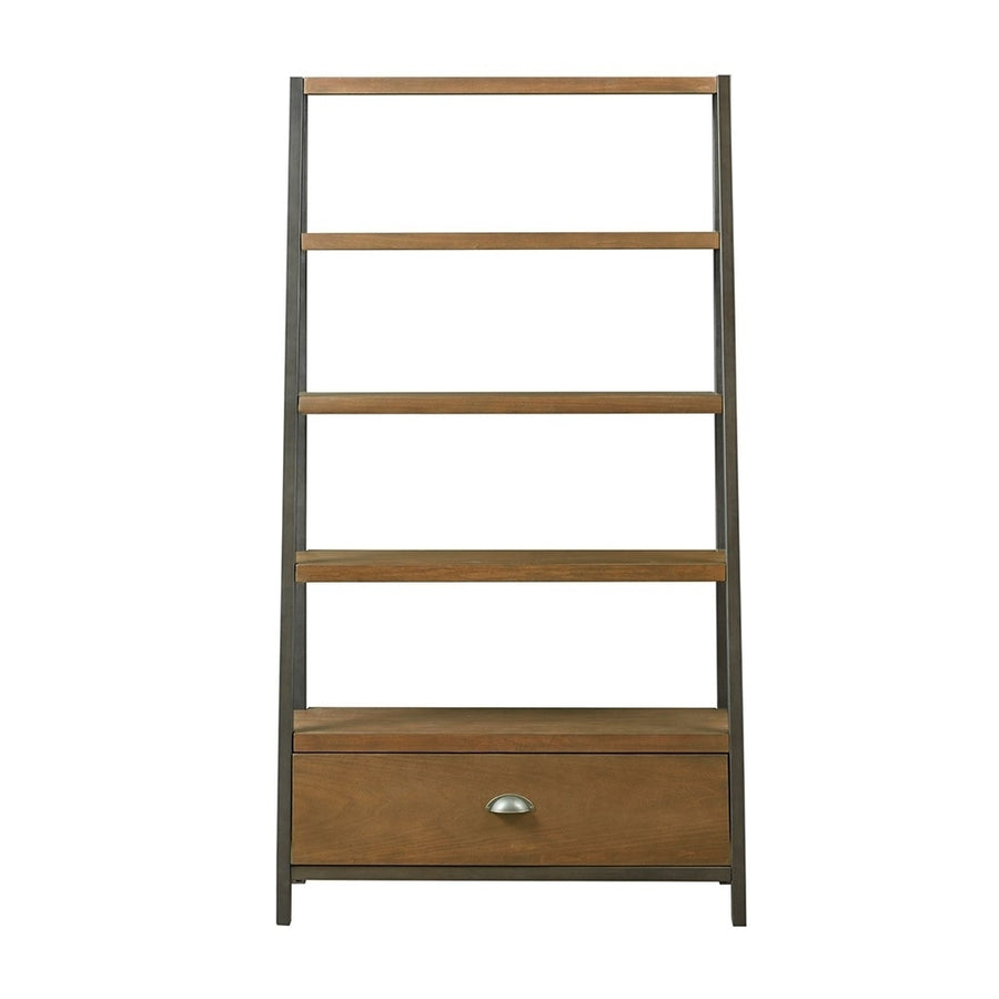 Gracie Mills Abbey Industrial Style Ladder Bookcase - GRACE-13206 Image 1