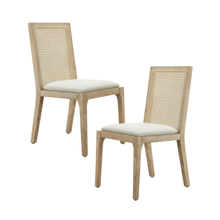 Gracie Mills Reid Farmhouse Cane Back Dining Chair Set - GRACE-13647 Image 1