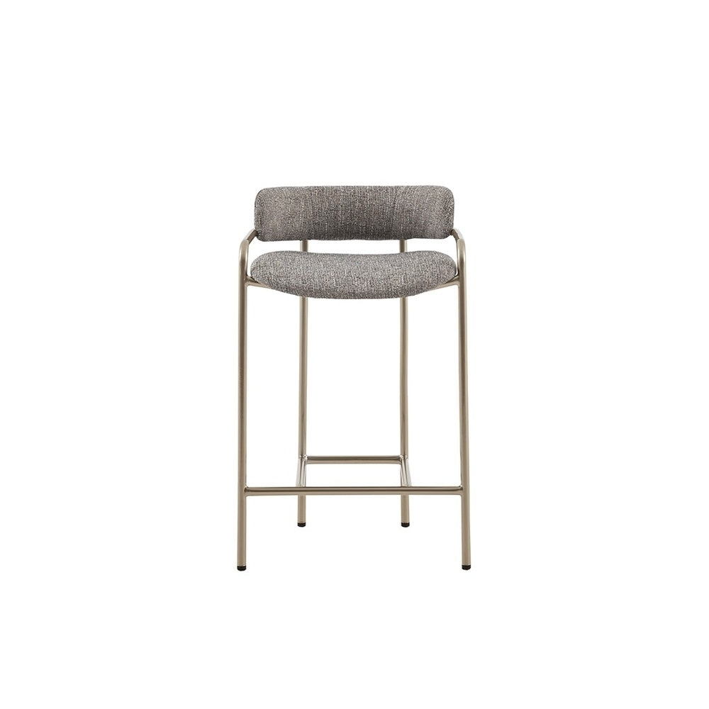 Gracie Mills Heriberto Modern Multi-Hued Brown Upholstered Counter Stool - GRACE-13769 Image 2