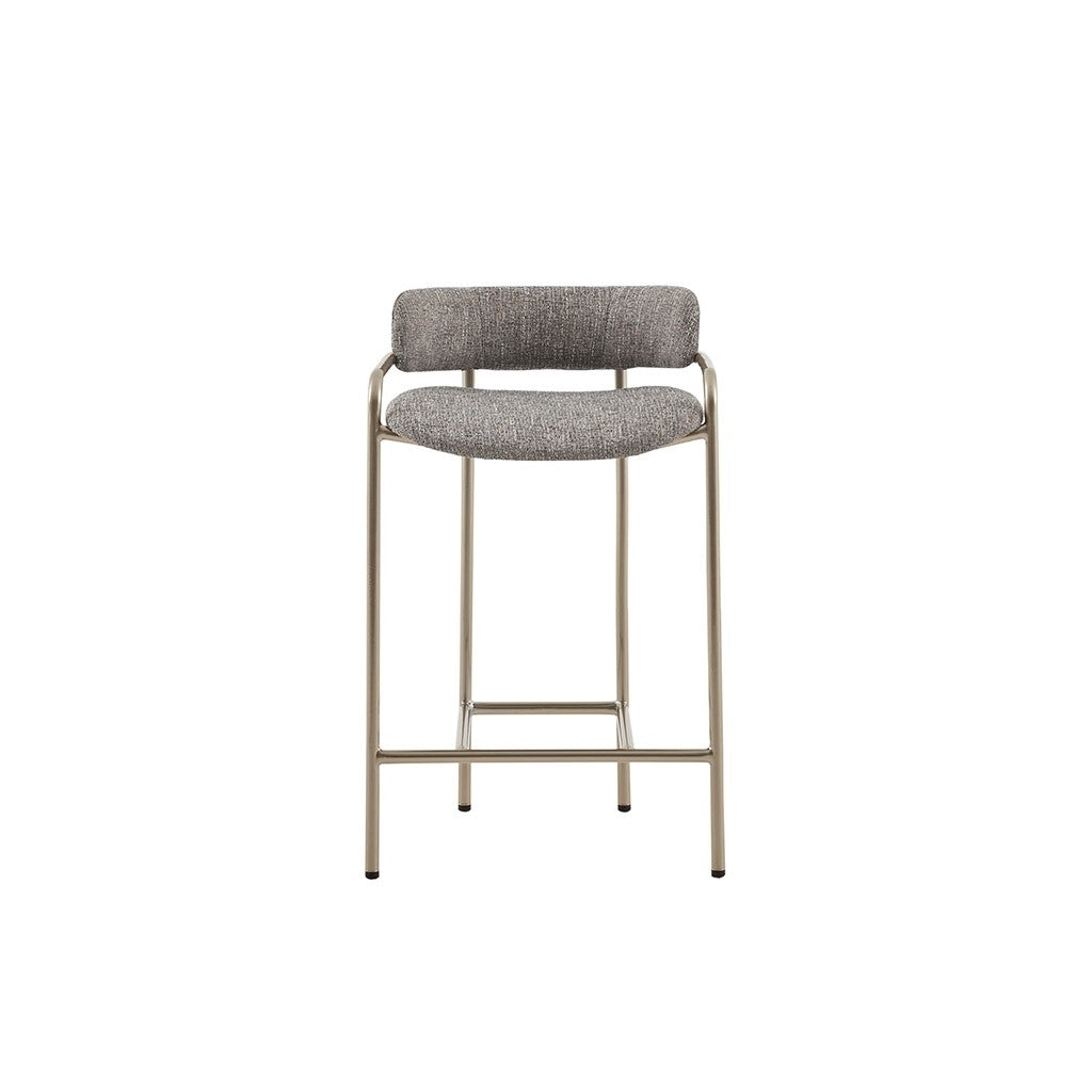 Gracie Mills Heriberto Modern Multi-Hued Brown Upholstered Counter Stool - GRACE-13769 Image 2