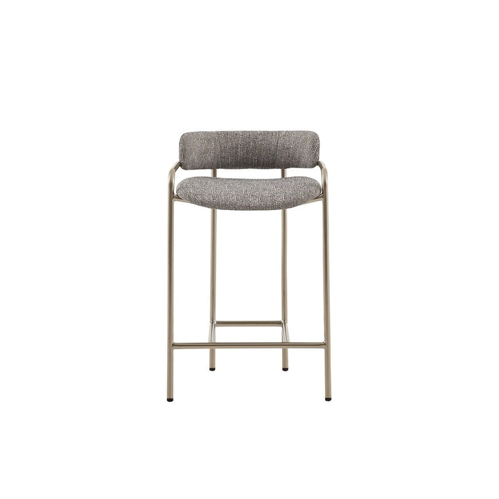 Gracie Mills Heriberto Modern Multi-Hued Brown Upholstered Counter Stool - GRACE-13769 Image 2