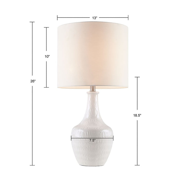 Gracie Mills Haney Modern Textured Ceramic Table Lamp - GRACE-14172 Image 2