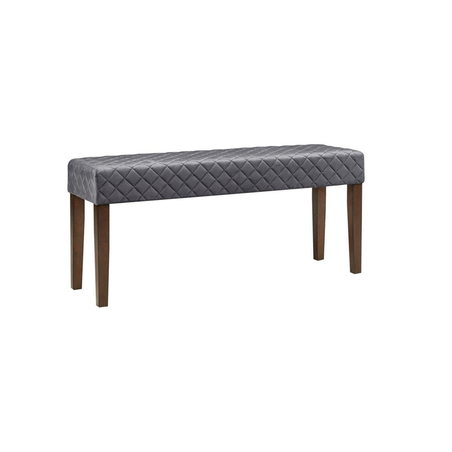 Gracie Mills Keenan Quilted Upholstered Accent Bench with Moroccan Finish - GRACE-14364 Image 1