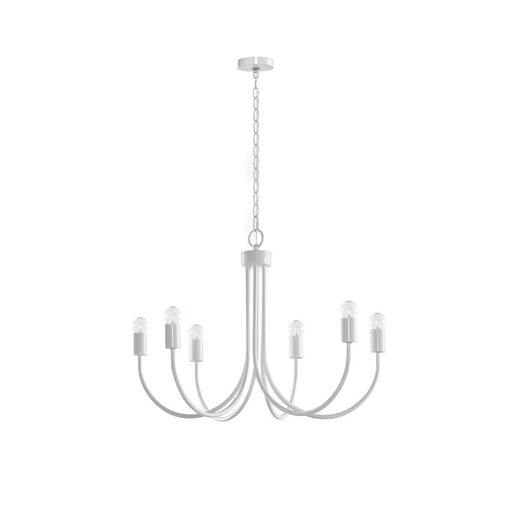 Gracie Mills Aiello Modern 6-Light Metal Chandelier - GRACE-14742 Image 1