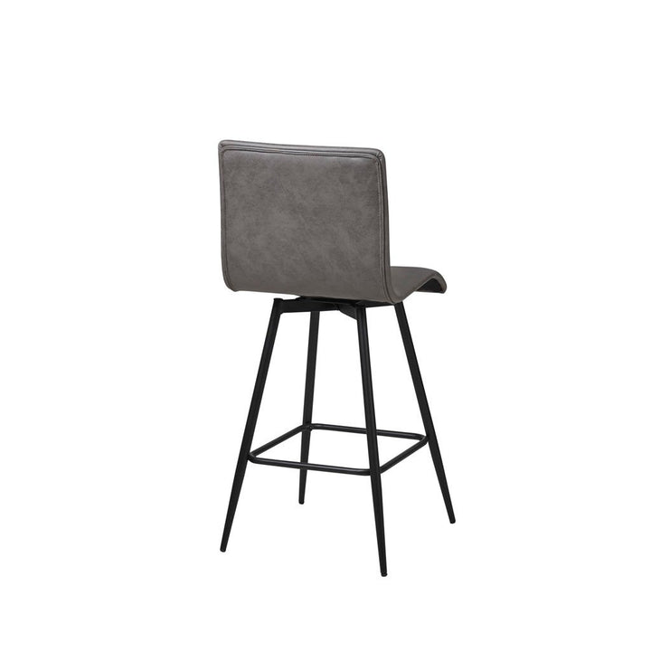 Gracie Mills Lynnette Contemporary Faux Upholstered Counter Stool - GRACE-14690 Image 3