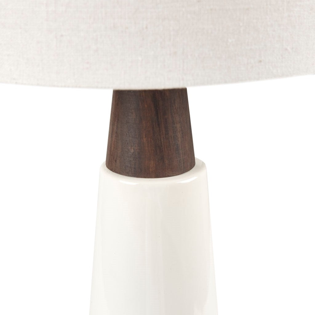 Gracie Mills Kaliyah Mid-Century Ceramic Wood Table Lamp - GRACE-14776 Image 3