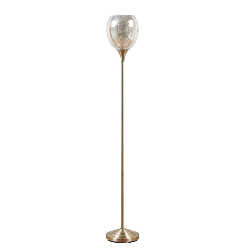 Gracie Mills Warren Mercury Glass Uplight Floor Lamp - GRACE-14786 Image 1