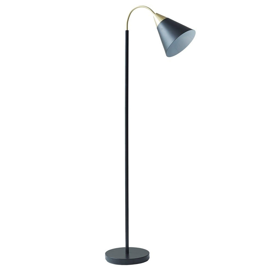 Gracie Mills Danial Mid-Century Arched Metal Floor Lamp - GRACE-14787 Image 1