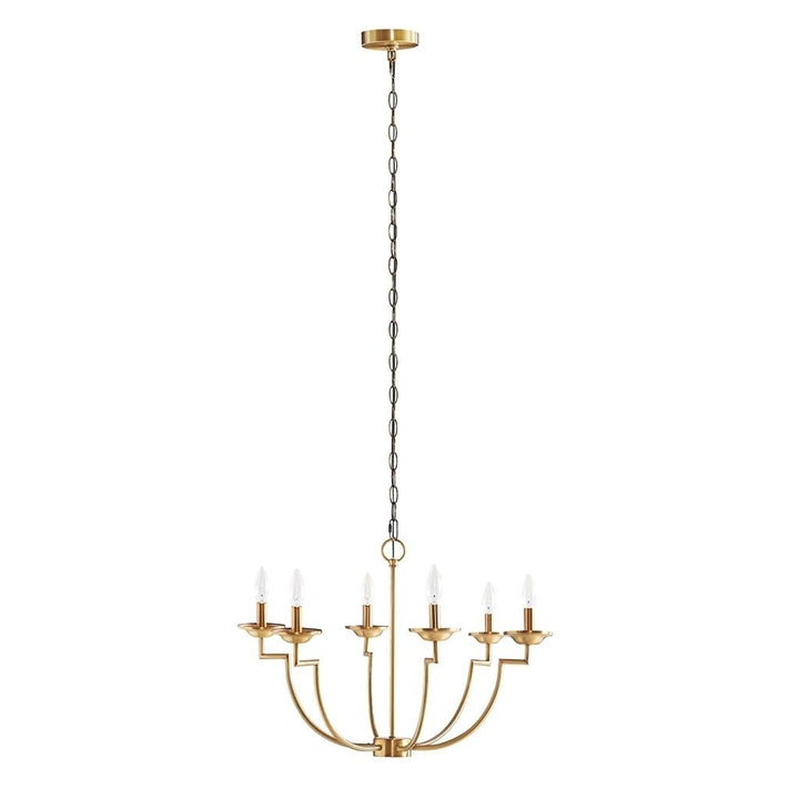 Gracie Mills Hilario 6-Light Traditional Candelabra Styled Chandelier - GRACE-14797 Image 1