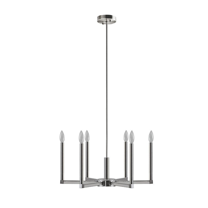 Gracie Mills Lilyana Radiant Modernity 6-Light Contemporary Candelabra Chandelier - GRACE-14943 Image 1