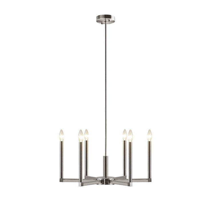 Gracie Mills Lilyana Radiant Modernity 6-Light Contemporary Candelabra Chandelier - GRACE-14943 Image 2