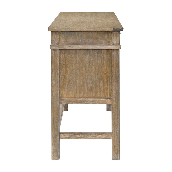 Gracie Mills Jerrell Rustic 2-Drawer Occasional Table in Natural Finish - GRACE-15023 Image 4