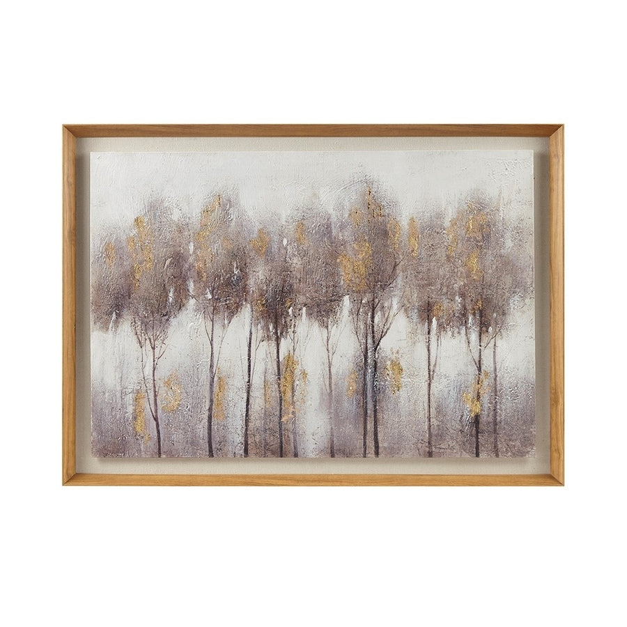 Gracie Mills Lawson Textured Forest Landscape Framed Wall Art - GRACE-15213 Image 1