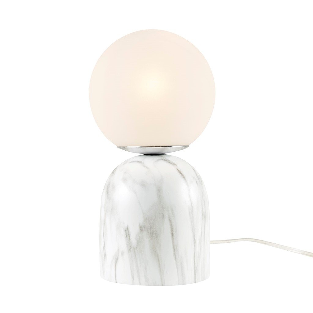 Gracie Mills Julien Ethereal Glow Frosted Glass Globe Resin Table Lamp - GRACE-15248 Image 2