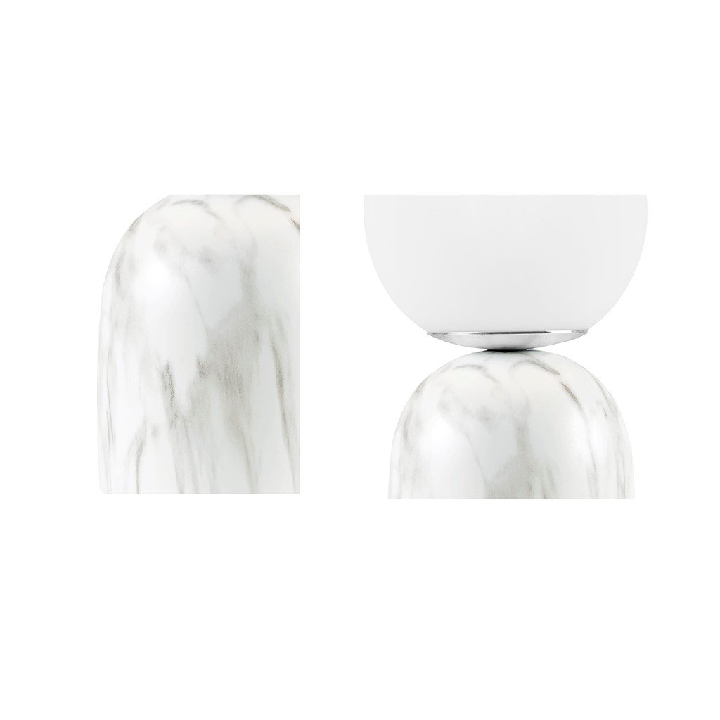 Gracie Mills Julien Ethereal Glow Frosted Glass Globe Resin Table Lamp - GRACE-15248 Image 3