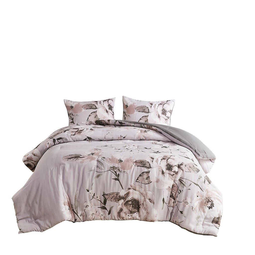 Gracie Mills 3-Piece Farmhouse Floral Printed Comforter Set - GRACE-15590 Image 1