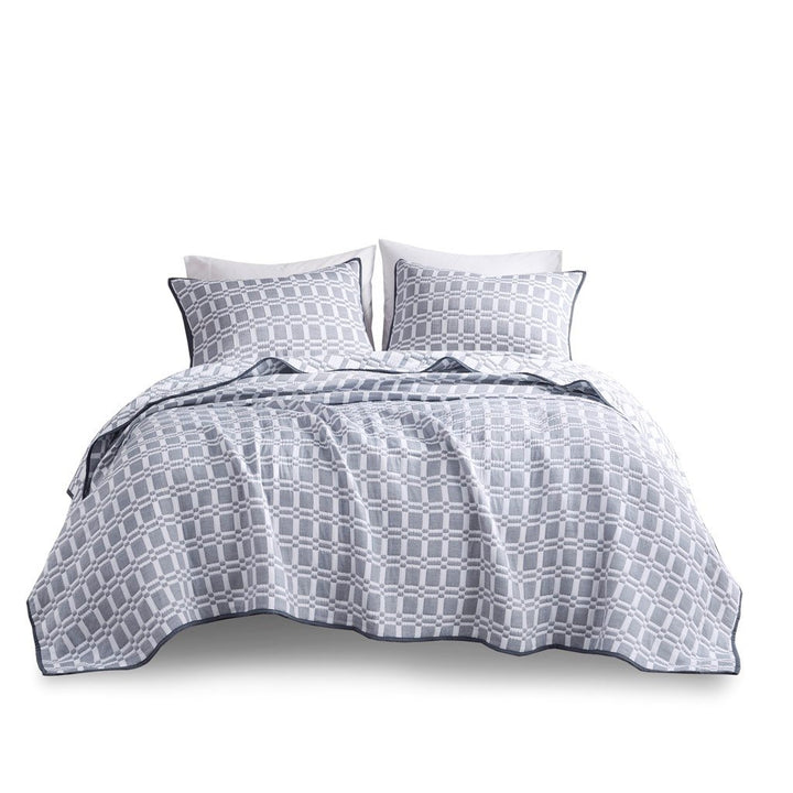 Gracie Mills Jefferey Reversible Matelasse 3-Piece Coverlet Set - GRACE-15589 Image 4