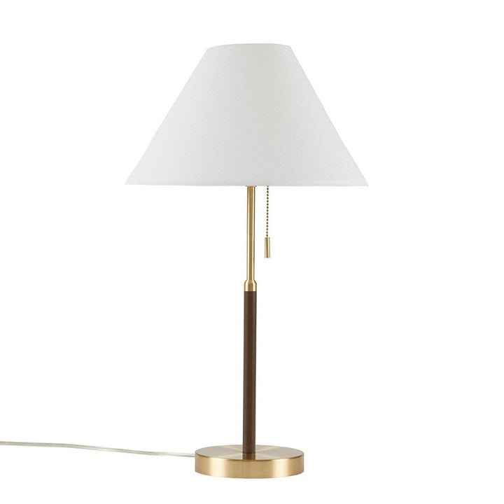 Gracie Mills Audrina Mid-Century Two-Tone Table Lamp GRACE-15392 with LED Bulb Image 1