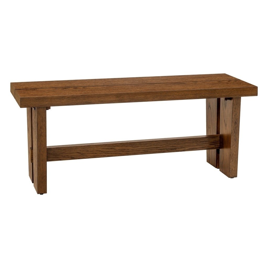 Gracie Mills Mozelle Modern Rustic Solid Wood Dining Bench - GRACE-15410 Image 2