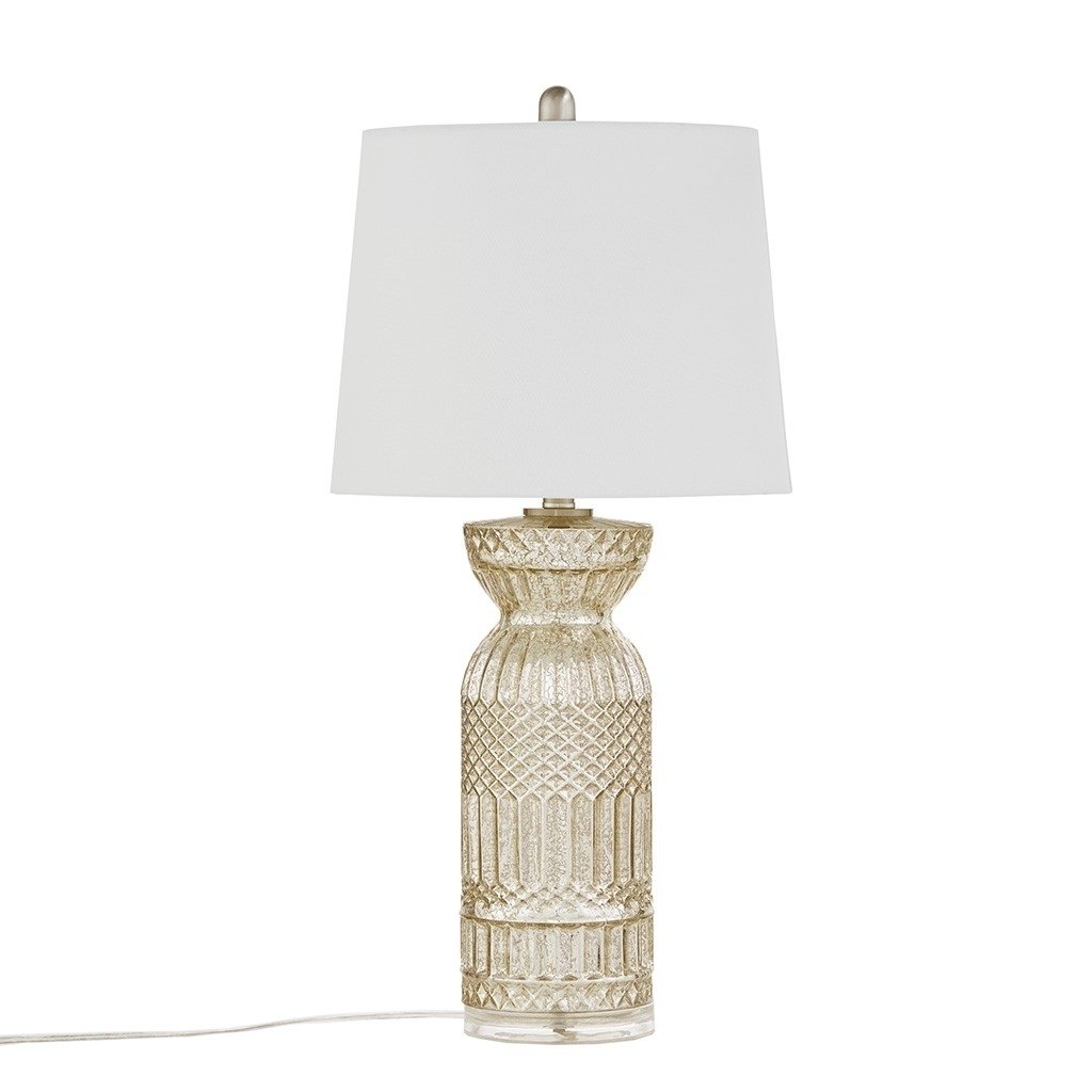 Gracie Mills Dina Luminous Texture Glass and Acrylic Base Table Lamp - GRACE-15597 Image 1