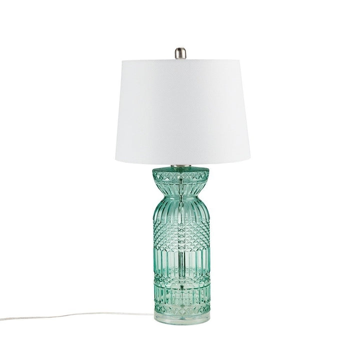 Gracie Mills Dina Luminous Texture Glass and Acrylic Base Table Lamp - GRACE-15597 Image 1