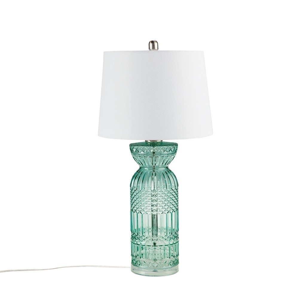 Gracie Mills Dina Luminous Texture Glass and Acrylic Base Table Lamp - GRACE-15597 Image 1