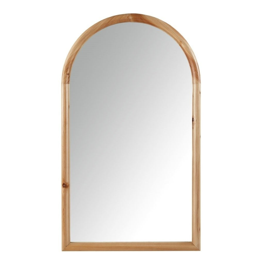 Gracie Mills Erica Rustic Charm Arched Wood Wall Mirror - GRACE-15455 Image 1