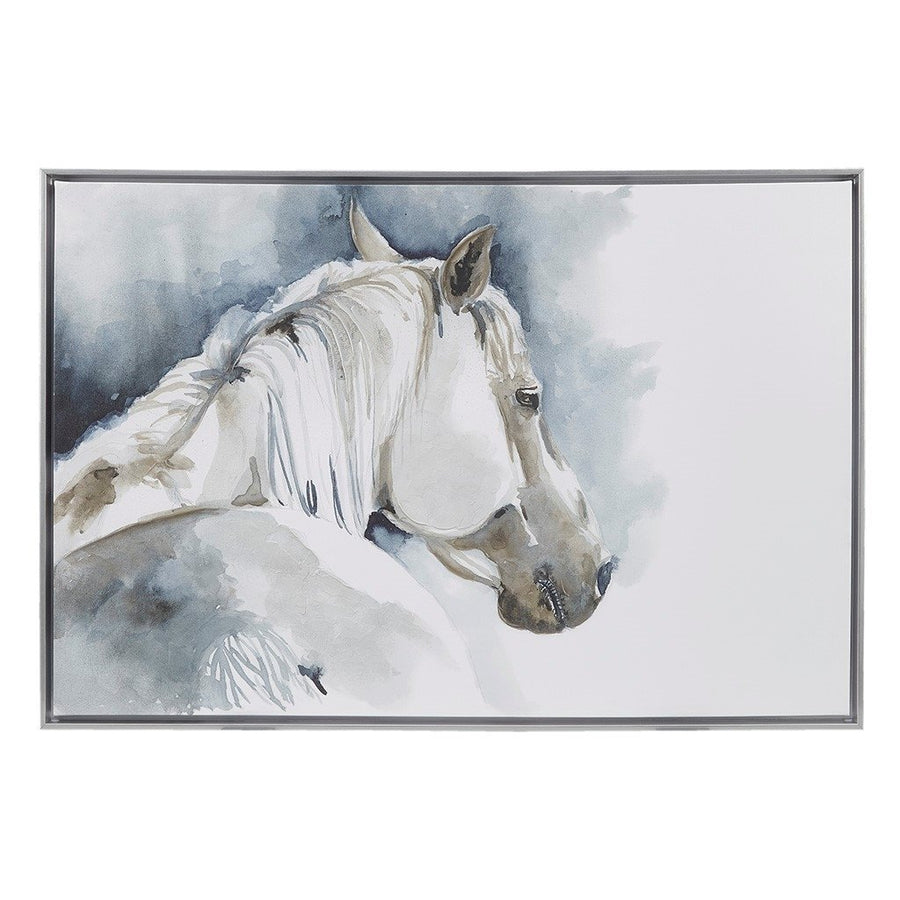 Gracie Mills Andre Hand embellished Horse Canvas Wall Art - GRACE-15571 Image 1