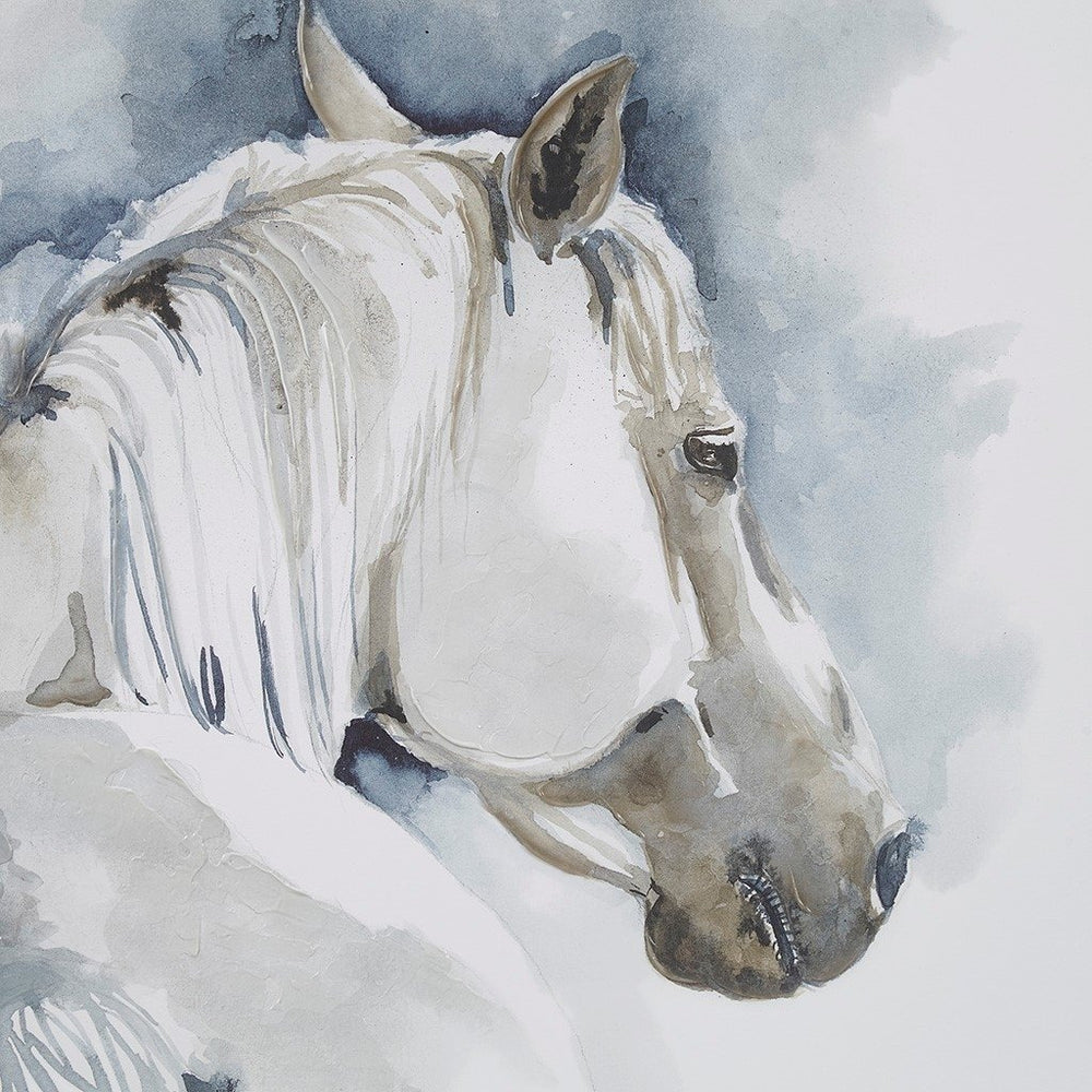 Gracie Mills Andre Hand embellished Horse Canvas Wall Art - GRACE-15571 Image 2