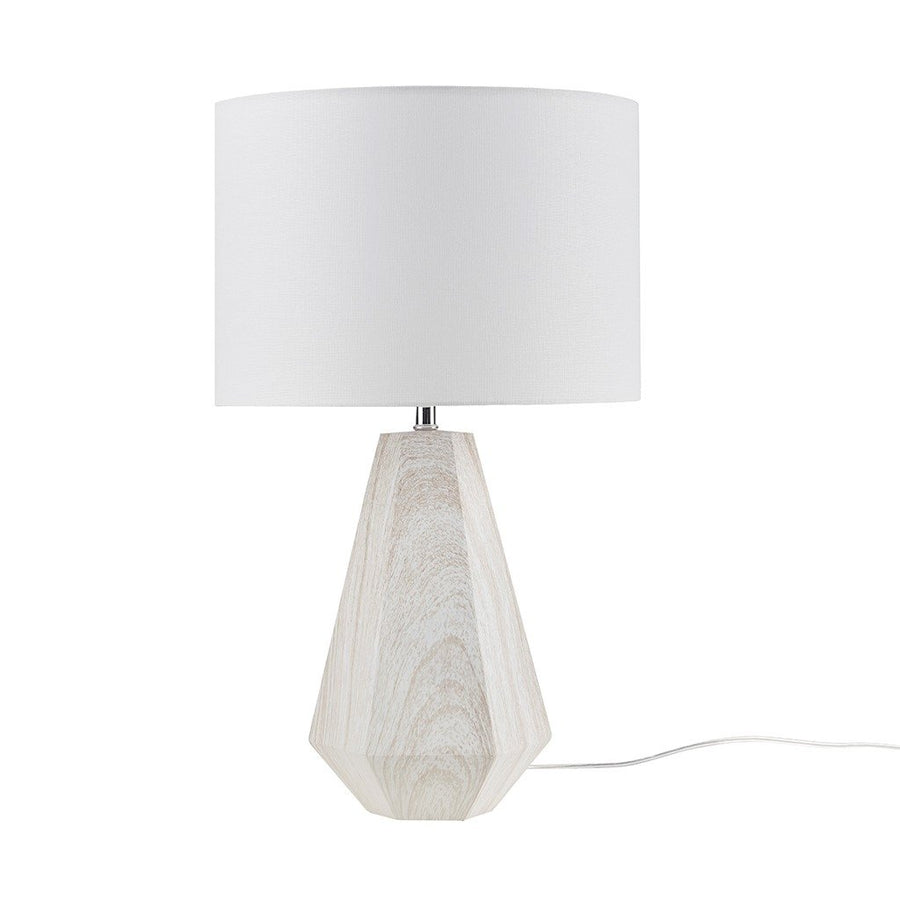 Gracie Mills Janiya 23" Faux Wood Texture Resin Table Lamp - GRACE-15610 Image 1