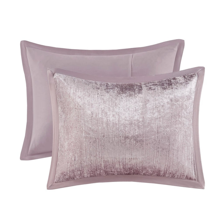 Gracie Mills 5-Piece Solid Crinkle Velvet Comforter Set - GRACE-15778 Image 3