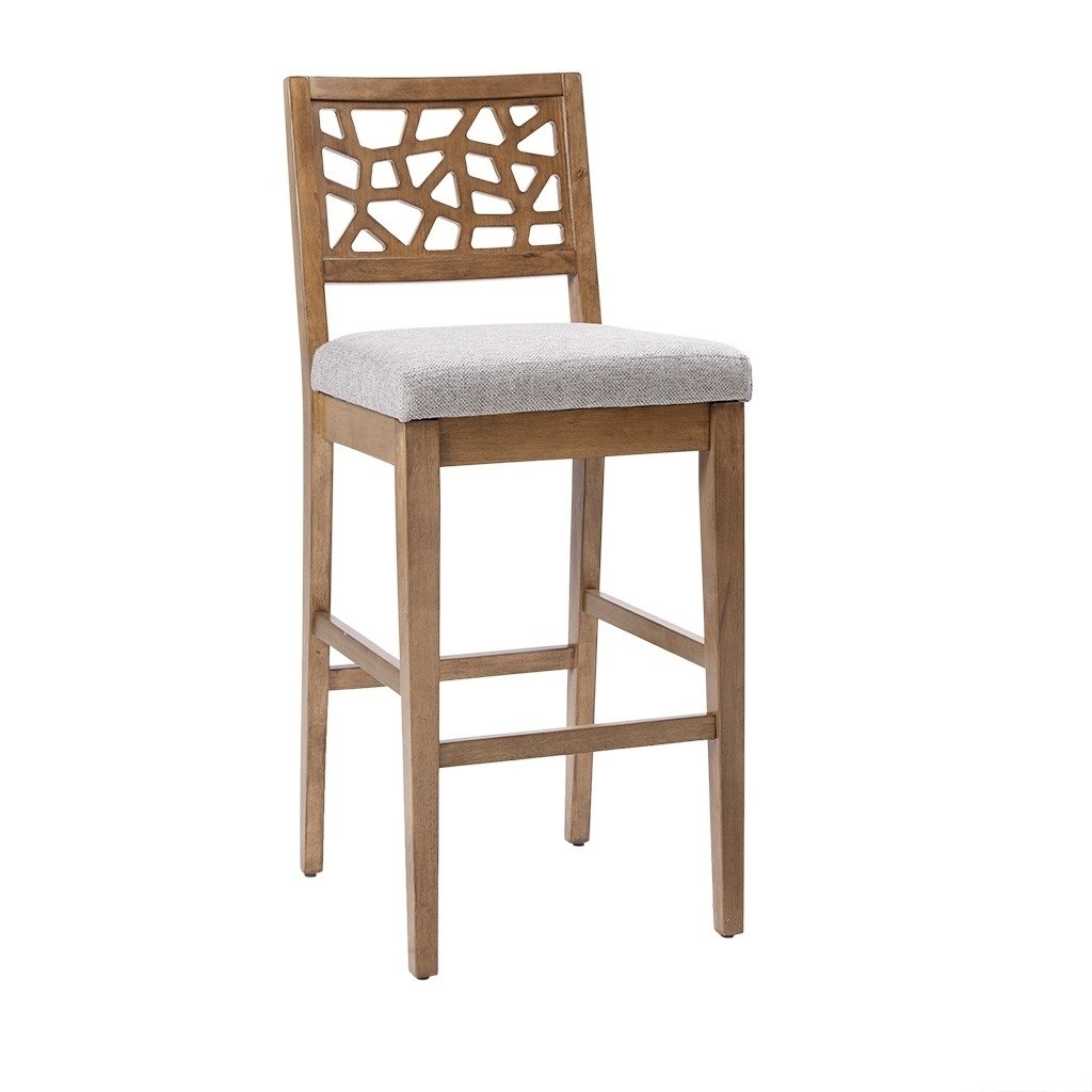 Gracie Mills Jayne Contemporary Oak Veneer Barstool - GRACE-5173 Image 1